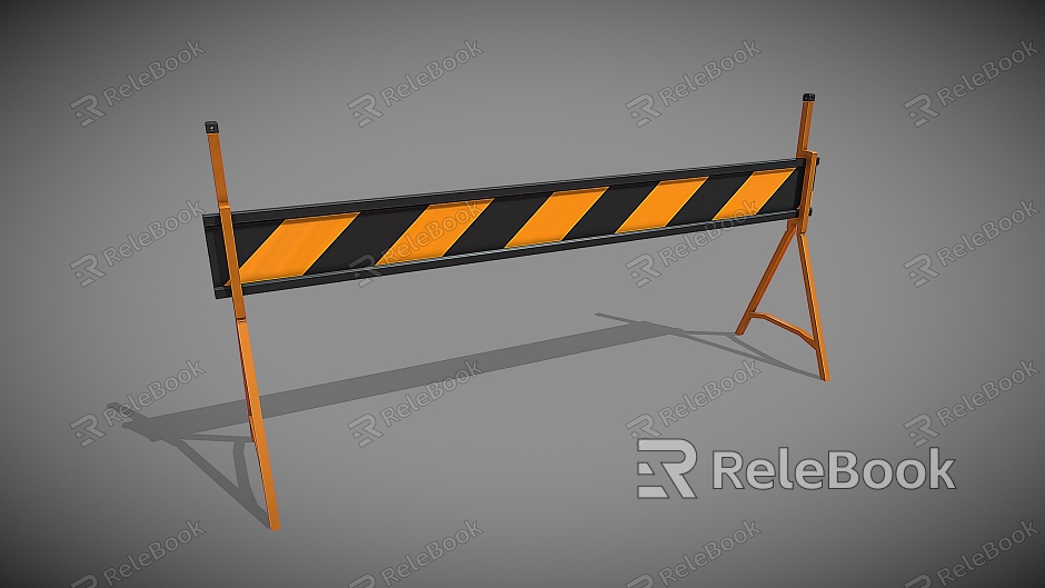 Building Barrier Railing Fence Barricade Road Facilities model