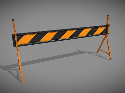 Building Barrier Railing Fence Barricade Road Facilities model