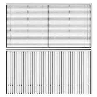 Modern Venetian Blinds Blind Combination 3d model