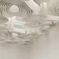 Modern Ceiling Paper Ceiling Simple Roll Paper Ceiling Public Office Ceiling Commercial Ceiling Art Ceiling Internet Celebrity Ceiling 3d model