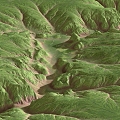 canyon valley plateau mountain mountain terrain mountain peak slope grassland 3d model