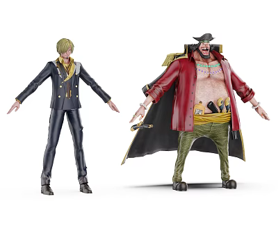 Modern game character One Piece character 3d model