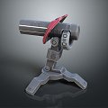 laser tower turret turntable sci-fi tower defense game tower defense sci-fi turret game turret game turret 3d model