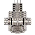 Luxurious Crystal Multi Tier Chandelier with Modern Design and Sparkling Details