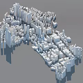 Urban Architectural Complex Aerial View With Dense High Rise And Low Rise Buildings