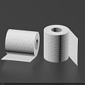 Soft White Toilet Paper Rolls As Household Essentials For Bathroom Use With Unfolded Sheet