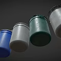 Colorful Trash Bins With Lids For Efficient Waste Disposal Equipment