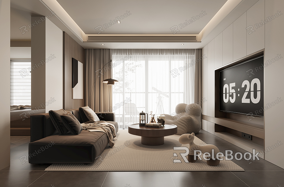 modern living room model