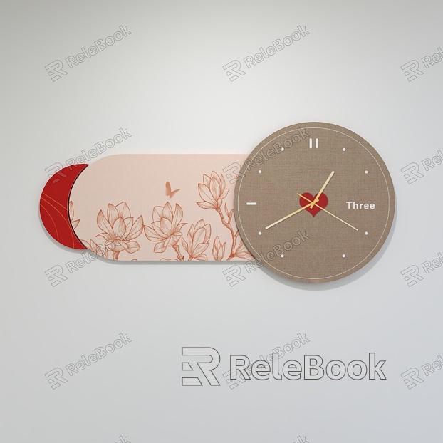 Clock pendant wall decoration model