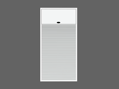 Modern air shaft shutter air tunnel grille window well shutter 3d model