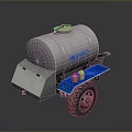 Industrial Mobile Tank Equipment MODONCO With Blue Platform Small Containers And Heavy Duty Wheels