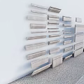 Simple European Corner Line Indoor Ground Line Gypsum Line Skirting Line Decorative Line Ceiling Line Interior Decoration Line 3d model