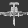Silver Fighter Jet With Twin Engines And Military Insignia In Flight