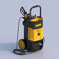 DEWALT Industrial Pressure Washer With Yellow Black Design Wheeled Base And Long Hose