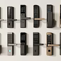 Smart Electronic Door Handles With Various Modern Designs And Colors For Home Use