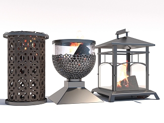 Modern stove 3d model