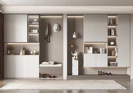Modern shoe cabinet porch 3d model