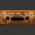 SUPER MEAT BOY BOX With Red Orange Design And Cartoon Character Art