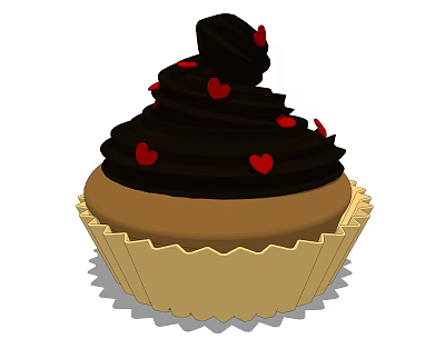 Modern Cake Interior Creative Decorations 3d model Modern Cake Interior Creative Decorations 3d model