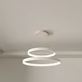 Modern lamp combination minimalist ceiling lamp living room lamp bedroom lamp simple geometric ultra-thin ceiling lamp combination 3d model