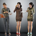 Group of People Holding Plates Notebook and Drinking Coffee in Casual Outfits