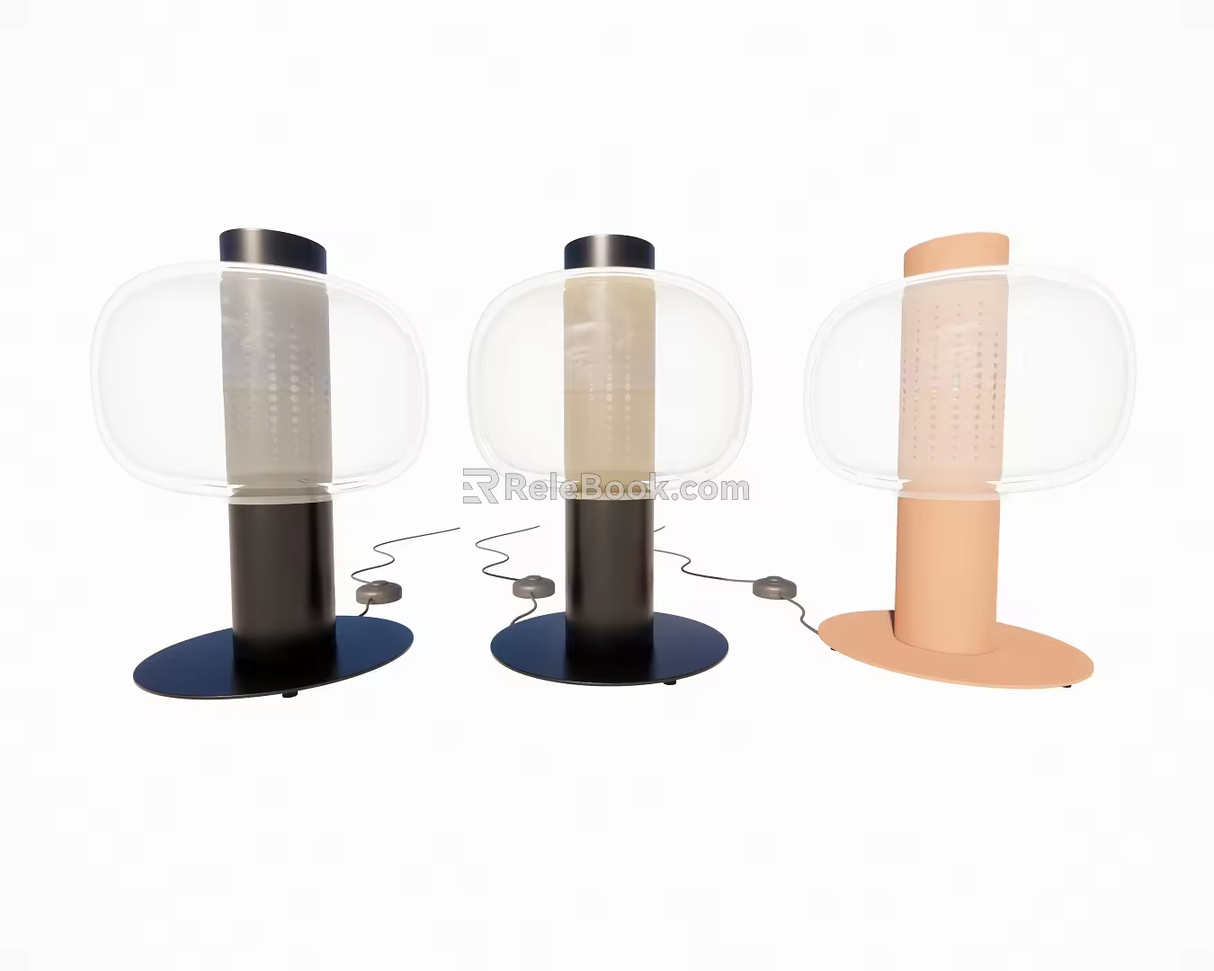 Modern Table Lamp Simple Table Lamp Bedside Table Lamp Glass 3d model
