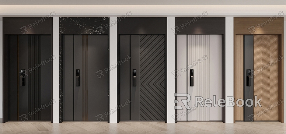 Modern security door Single door entry door model