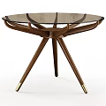 Round table side table 3d model