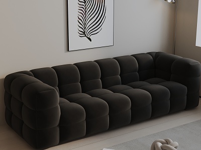 Modern three-seat sofa model