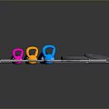 Complete Home Gym Fitness Equipment Set With Dumbbells Barbells Weight Plates And Colorful Grips