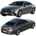 Mercedes Benz Coupe Front And Rear Views