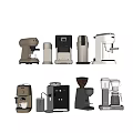 Various Style Coffee Makers In Gold Black White Silver For Daily Kitchen Use