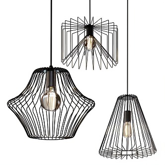 Minimalist chandelier lamps 3d model