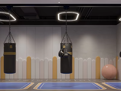 Modern Fighting Hall Children's Fighting 3d model