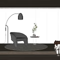 Modern single sofa 3d model