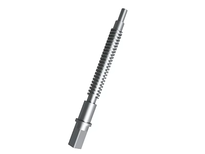 Stainless Steel Threaded Rod For Industrial Mechanical Applications And Machinery Use 3d model