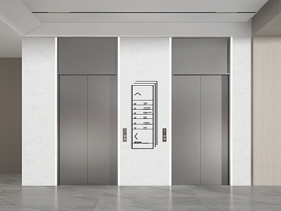 Elevator Hall Elevator Door Elevator Aisle Elevator Hotel Elevator Company Elevator Hall 3d model