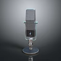 Modern Microphone Mike Amplifier Capacitor Mike High-end Mike 3d model