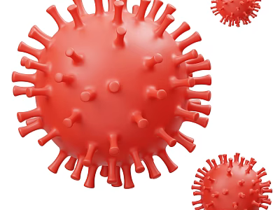 Modern virus 3d model