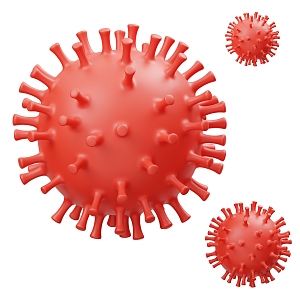 Modern virus 3d model