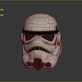 Iconic Stormtrooper Helmet Cosplay Accessory With White Shell And Black Details