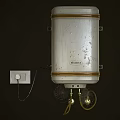 Hailea White Electric Water Heater For Home Daily Use With Wall Mounted Switch