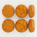 Curry Donut Bread Opak Coke Cake 3d model