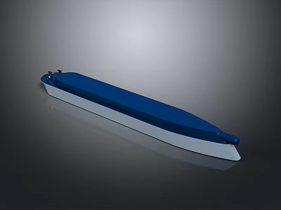 Modern Blue and White Water Vehicle Featuring Streamlined Design and Sleek Shape for Outdoor Activities 3d model
