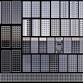 Garden Ornaments With Various Grid Patterns And Decorative Designs For Outdoors