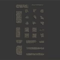 Wooden Stone Building Materials With Various Blocks And Strip Shapes For Construction