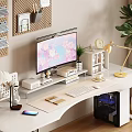 Computer office equipment portfolio 3d model