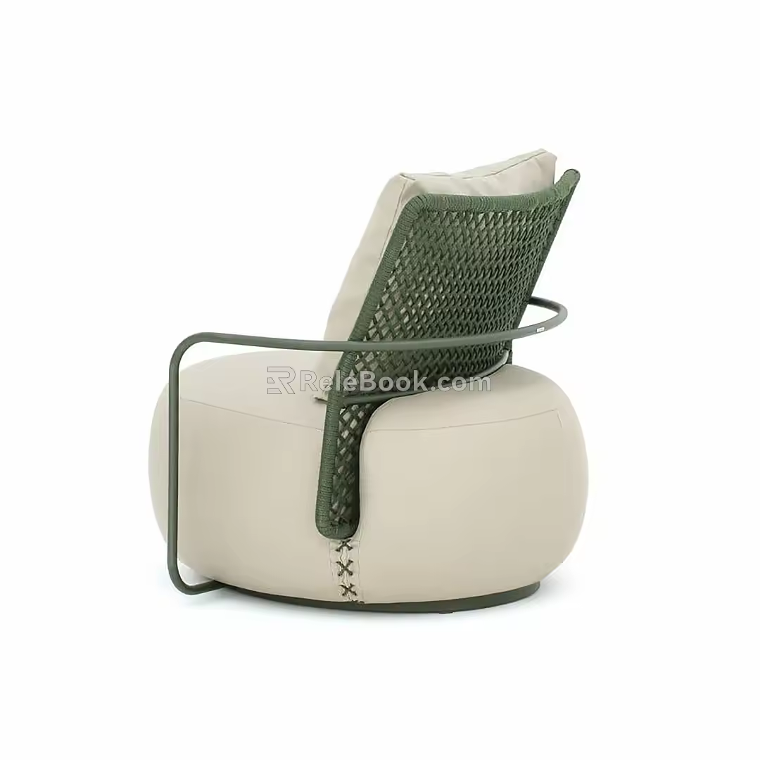 Modern single sofa 3d model