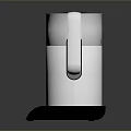 Modern Household Electric Kettle With White Body Stainless Steel Top And Digital Display Base