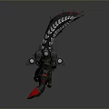 Futuristic Mechanical Dragon With Black Body Red Eyes And Mechanical Wings